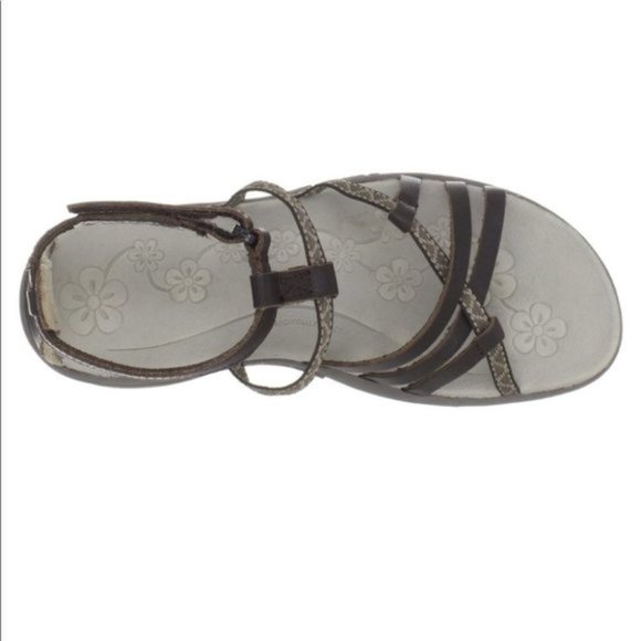 Hi-Tec Sienna Brown & Grey Strap Sandals Size 7 - Picture 2 of 6